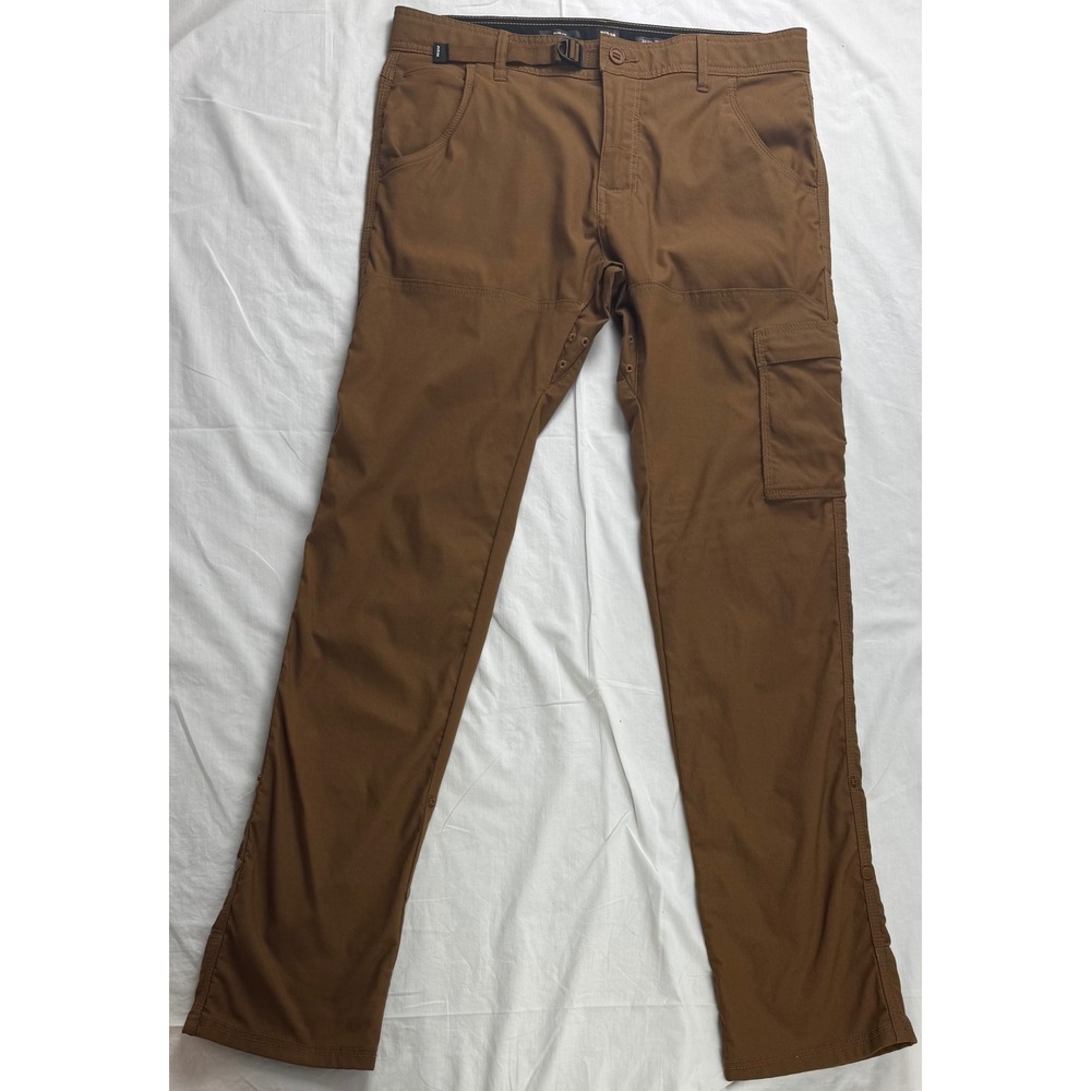 Prana Zion Slim Fit Mens 34x34 Brown Hiking Cargo Pants Stretch Outdoor - Picture 5 of 16